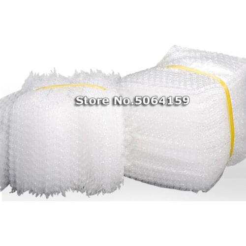 50pcs 80*100mm Plastic Wrap Envelope white Bubble packing Bags PE clear bubble bag Shockproof bag double film bubble bag