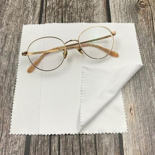 Microfiber White Double-Sided Velvet Thick Glass Cloth Anti-Static Wipes Cleaner Computer Mobile Phone Screen Cleaning Cloth