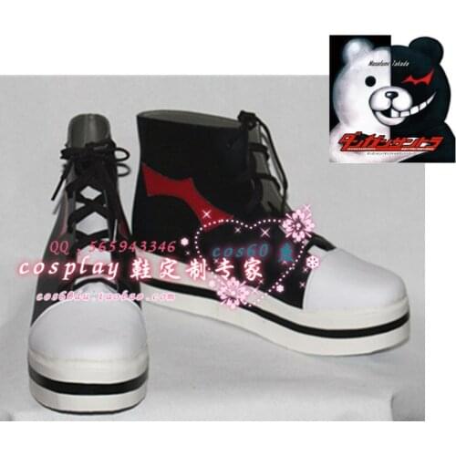 Danganronpa monokuma Halloween Christmas festival Cosplay Boots shoes S008