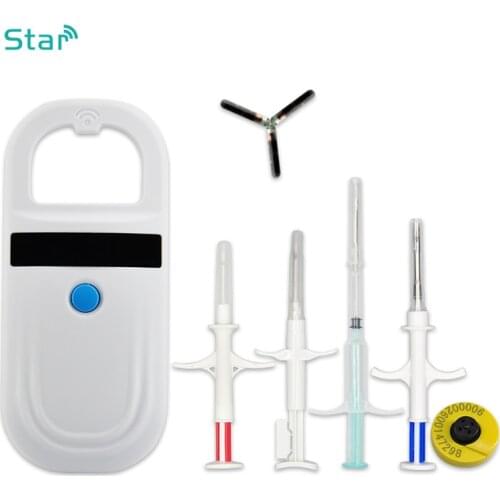 ISO11784/5 FDX-B pet microchip scanner Mini Animal Chip Ear Tag 134.2KHz RFID Reader for Snake Dog Fish Cat Cow identification