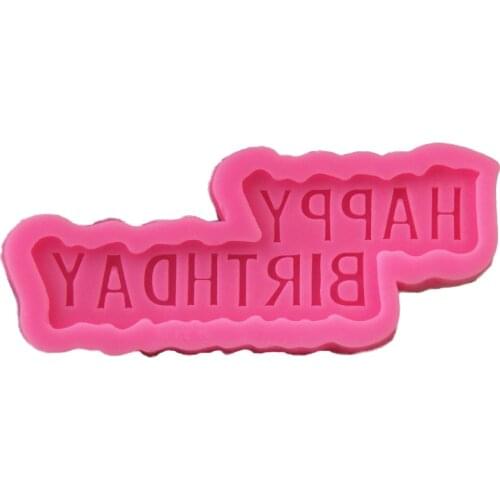 Happy Birthday Letter Silicone Mold Chocolate Mousse Baking Mold