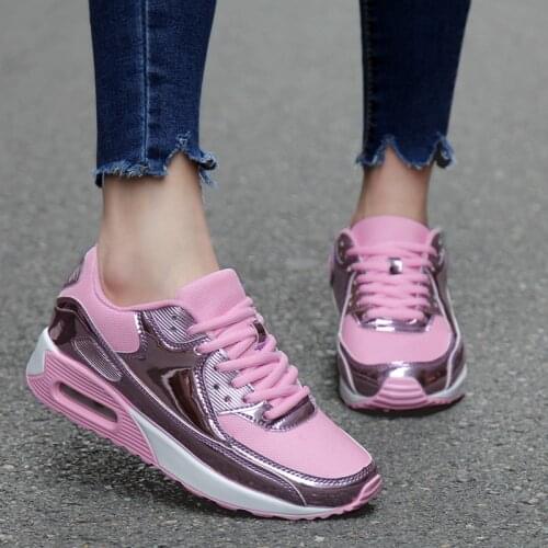 Ready Stock! Explosion Models Women Sneakers Air Cushion PU Outsole Couple Models Shoes Woman Tenis Feminino Chaussures Femme
