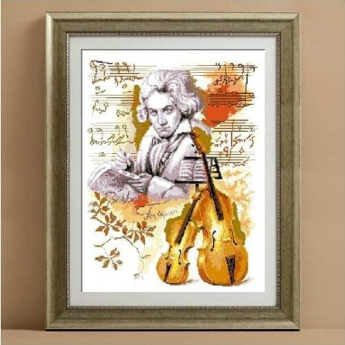 11ct Embroidery Package Beethoven Music Free Shipping