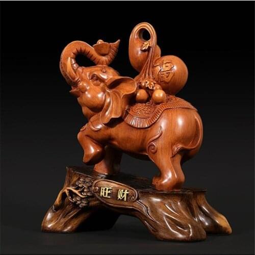 WSHYUFEI CHINESE ELEPHANT MODEL SCULPTURE DECORATIONS HOME ORNAMENT OFFICE RETRO FIGURINE CRAFTS CREATIVITY DESKTOP DECOR