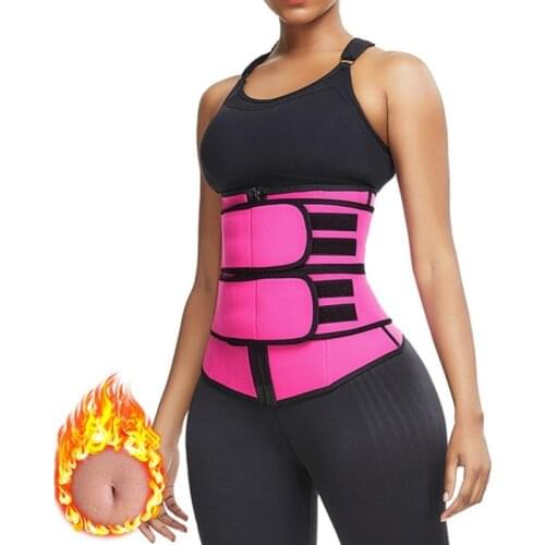 Women Weight Loss Lumbar ShaperSteel Boned Waist Corset Trainer Sauna Sweat Sport Girdle Cintas Modeladora Workout Trimmer Belt