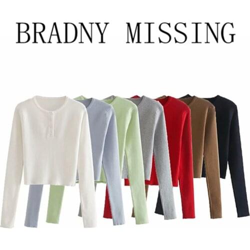 Sweet Women Soft Cotton O Neck Pullover 2021 Spring-autumn Fashion Ladies England Style Vintage Pullover Female Solid Color Top