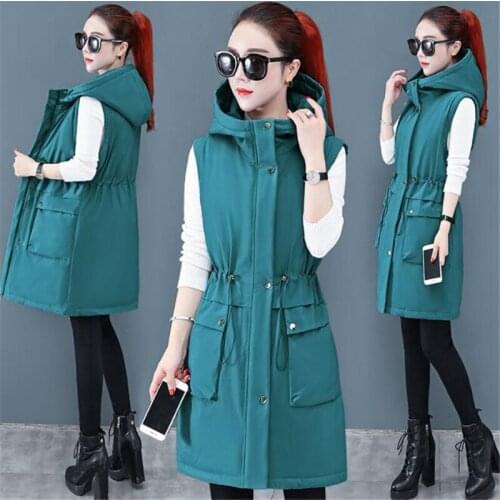 Oversize New Women Winter Vest 2020 New Short Loose Down Cotton Sleeveless Women Winter Coats Warm Casual Thick Vest k11
