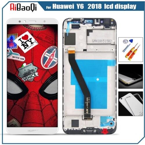 For Huawei Y6 2018 LCD Display With Touch Screen Assembly Replacement For Huawei Y6 Prime 2018 LCD Digitizer With Tools