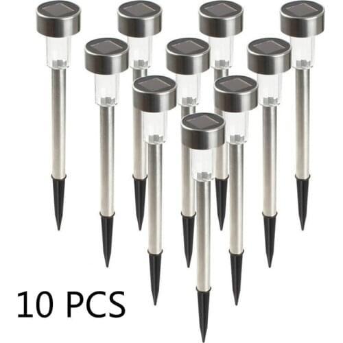 10pcs Solar Garden Light Lawn Lamps Outdoor Decoration Pathway Waterproof LED Solar Powered Street Landscape Yard Lamp