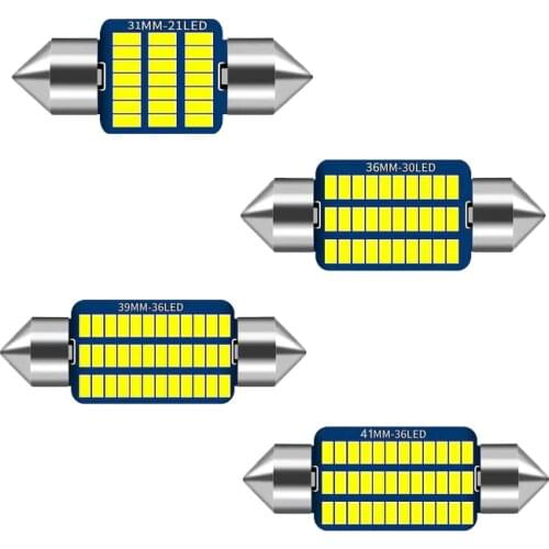 1X Festoon 31mm 36mm 39mm 41mm Canbus LED Bulb C5W C10W Error Free Car Interior Auto Doom Reading Light License Plate Lamps
