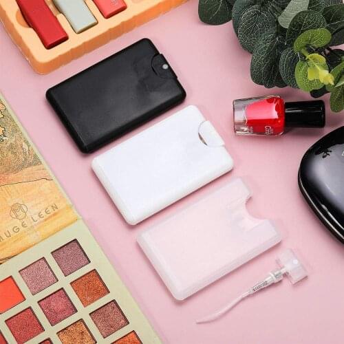 5pcs 20ml Cardcase-like Plastic Perfume Spray Bottles Fine Mist Bottle Empty Container Portable Essential Oil Box Makeup Tools