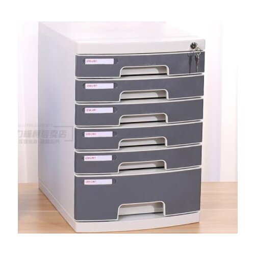 6-layer file cabinet A4 plastic lock file cabinet