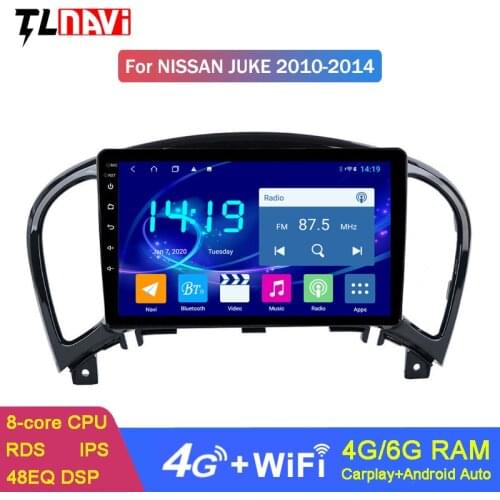 6+128G 9 Inch DSP Car Radio Multimedia Player For Nissan Juke 2010-2014 Autoradio Android 10 Touch Screen