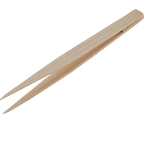 Pointy Tip Bamboo Straight Tweezer Tea Tong Handy Tool