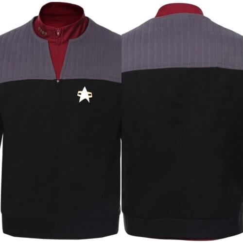 Fast delivery Star Cosplay Trek Picard Costume women men Autumn winter clothes men Jacket coat Halloween Carnival Christmas gift
