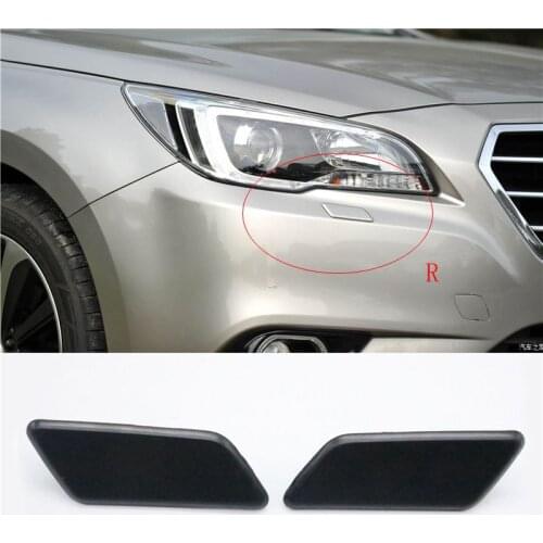 Cafoucs For Subaru Legacy B15 2016 2017 Headlight Lamp Washer Nozzle Cover Cap Water Spray Lid
