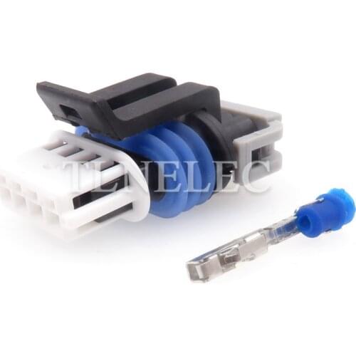 For Car 15413116 Delphi 4 Pin Female Housing Waterproof Electrical Intake Temp Pressure Sensor Plug Connector