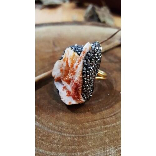 Dr Stone natural Stone Vanadinite Stone 22 carat gold plated female Even 418647315