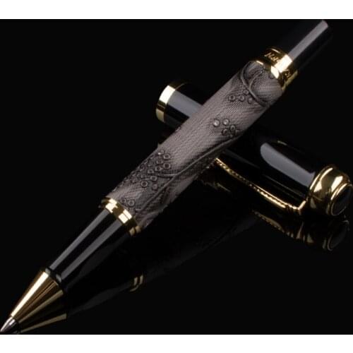 Dragon Gold Clip Rollerball Pen DIKA WEN Black Ink Refill Business Office Sign Pens School Supplies Writing Stationery