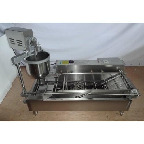 Electric Automatic donut maker fryer machine Cake Donut Fry Maker Doughnut Maker with Double row fryer donut machine