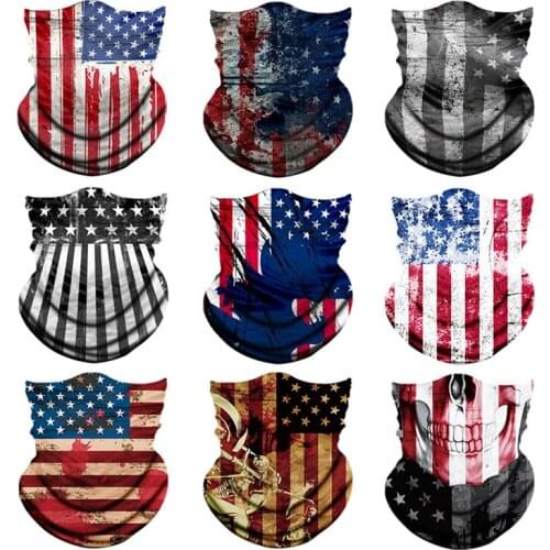 Jovivi Outdoor Sport Windproof Cycling Mask Seamless Bandanas Headwear Neck Scarf Tubular Wrap Motorcycle Ski Masks Country Flag