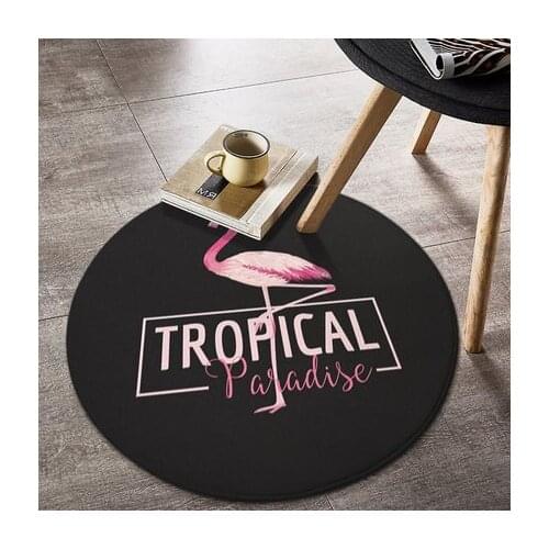 Round Carpet Nordic Sstyle Chair Bedroom Living Room Decoration Floor Mat