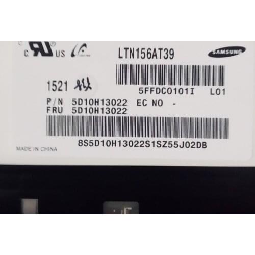 LTN156AT39-L01 LED Screen LCD Display Matrix for Laptop 15.6" HD 1366X768 30Pin Glossy Replacement panel Monitor