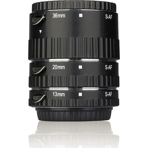 Meike S-AF-A Metal Auto Focus AF Macro Extension Tube Ring Set for Sony A77 A200 A300 A350 A500 A550 A580 A850 A900