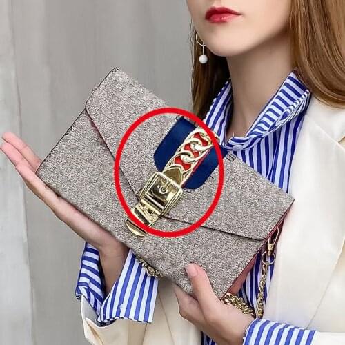 New Fashion Woman Bag Accessory Detachable Parts Replacement Chain Solid Gold Acrylic Luxury Strap Women Shoulder Handle Chain
