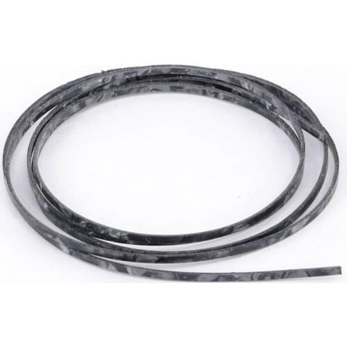 Musiclily 1650x3x1.5mm Plastic Acoustic Classical Guitar Binding, Black Pearl