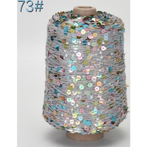 Пряжа 200g/Ball / 560M 100% cotton yarn 6mm+3mm special Sequin yarn DIY garment accessories Rag doll Knitting yarn