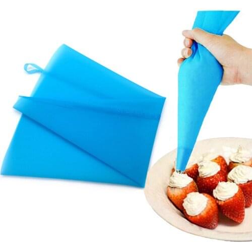 Wholesale 10 pcs/lot 30/34/40/46/50/55/60 cm re-useable Silicone Cream Pastry Icing Bag Baking Fondant Cake Decorating Tools