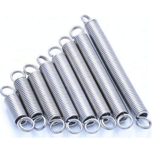 10pcs Wire Diameter 0.6mm Extending Extension Springs Double Loop-End Oout Diameter 5mm 6mm 7mm 8mm Length 20-240/260/280/300mm
