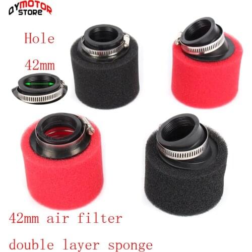 High Qualtiy 42mm Dual stage foam air filter for 30mm PZ30 carburetor 200/250cc dirt bike motorcycle ATV Quad use Free Shipping