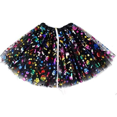 Halloween Poncho Skirt Tutu Princess Sequin Layer Piece Mesh 2021 New Girls Skirts Baby Girl Skirt