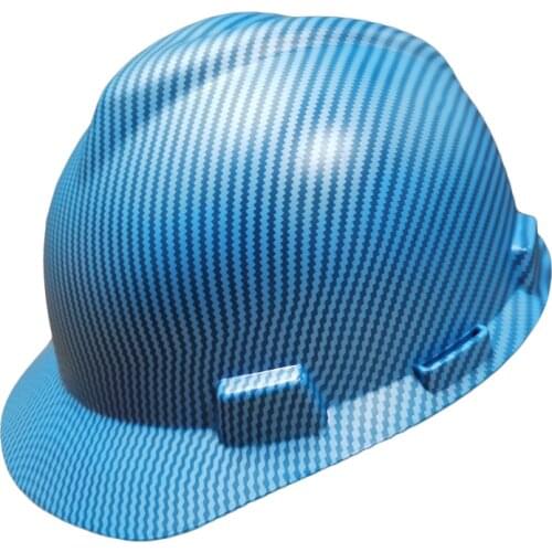Hard Hat Printing Carbon Fiber Pattern Safety Helmet Outdoor Work Cap Lightweight Construction Riding Traffic Mine Helmets