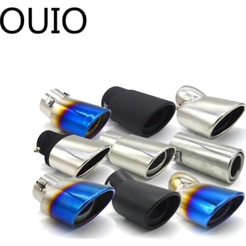 1X Universal Stainless Steel Automobiles Car Exhaust Muffler Tip pipe For Mazda Citroen Toyota Nissan Ford Chevrolet Peugeot Kia