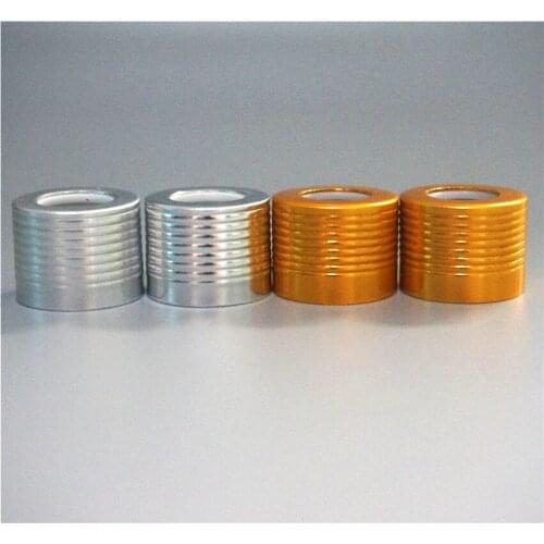 5-100ml 5/10/20pcs Essential Oil Bottles Cap Size18/410 Circle Cover Dropper Lid Metal Gold/silver Thread Ring Lid Glass Bottle