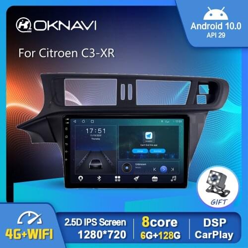 Android 10 Car Radio Video Player For Citroen C3-XR 2010-2015 Auto Multimedia GPS Stereo BT DSP Carplay 4G Stereo No 2 din DVD
