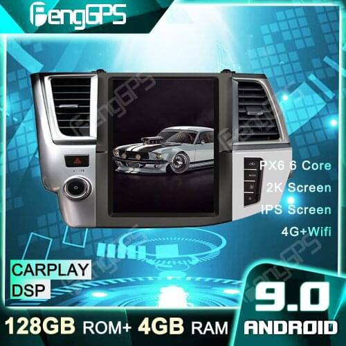 4G+128G Car DVD Player GPS Navigation For Toyota Highlander 2014-2019 Tesla Style Android Radio Car Stereo Multimedia Headunit