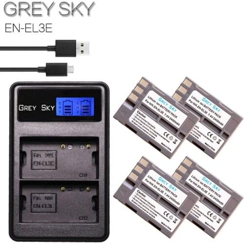 Batterie EN-EL3E EN EL3e ENEL3e EL3 EN EL 3E Battery For Nikon D300S D300 D100 D200 D700 D70S D70 D80s D90 D50 L15 camera