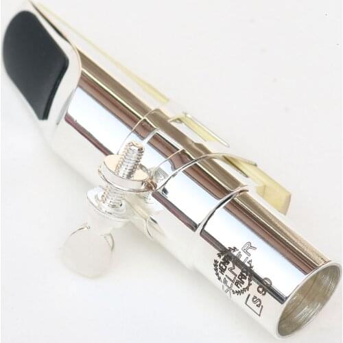 Free Shipping Professional Tenor Soprano Alto Saxophone Metal Mouthpiece S90 Silvering Sax Mouth Pieces Accessories Size 56789