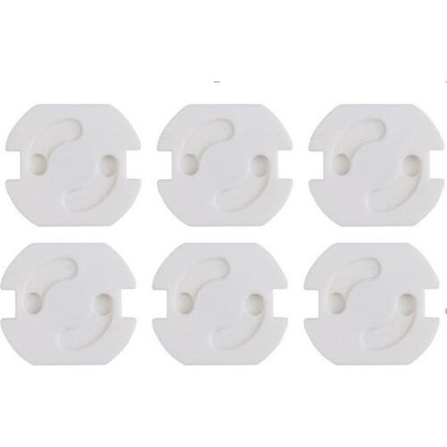 DHL 1000pcs Baby Safety Rotate Cover 2 Hole Round European Standard Electric Protection Children Socket Plastic Security Locks