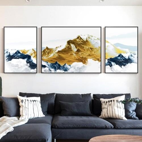 EECAMAIL Diamond Painting Triple Painting Full New Modern Landscape Painting Diamond Embroidery Cross Stitch Home Decora