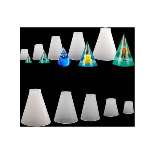 Cone Pyramid Casting Molds Silicone Candle Mould Resin Jewelry Molds for DIY Jewelry Craft Making