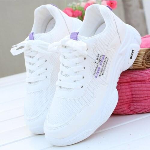 Ins Casual Mesh Sports Shoes 2019 New Womens Shoes Wild Students Breathable Summer White Shoes Tide Mesh Sneakers Shoes