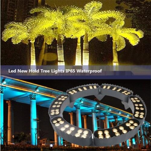 Hugging Tree Lamp Outdoor Spotlight Tree Lamp Landscape Lamp Park Waterproof Green Lights Colorful Floodlight 24V 48W 60W Lamps