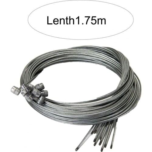 Hot! 10Pcs Bicycle Brake Line 1.75M Stainless Steel Road Bike Bicycle Brake Inner Wire Cable Line Galvanized Steel Wire Bike