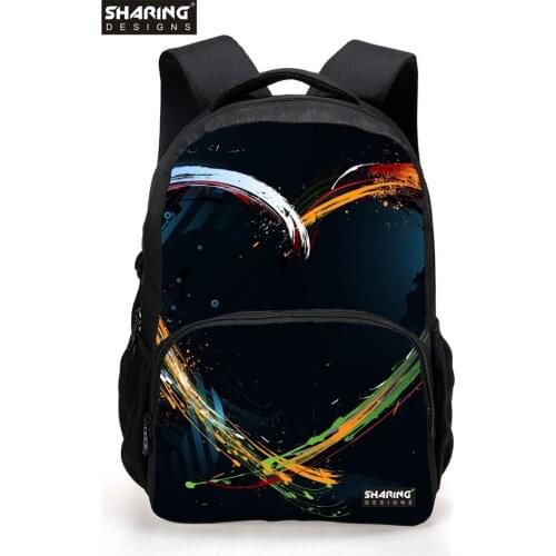 Fashion Teenager Girls School Backpacks 3D Cute Animal Hearts Printing Backpack Large Capacity Women Travel Back Pack Mochila