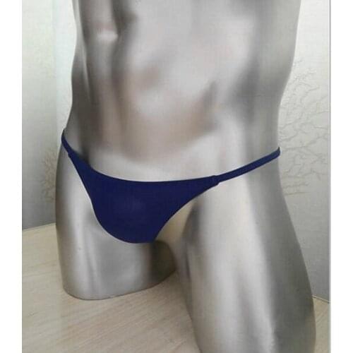 Men G-Strings thongs Underwear Mens Silky Thong Underwears gay man underwear boys T-back underpants